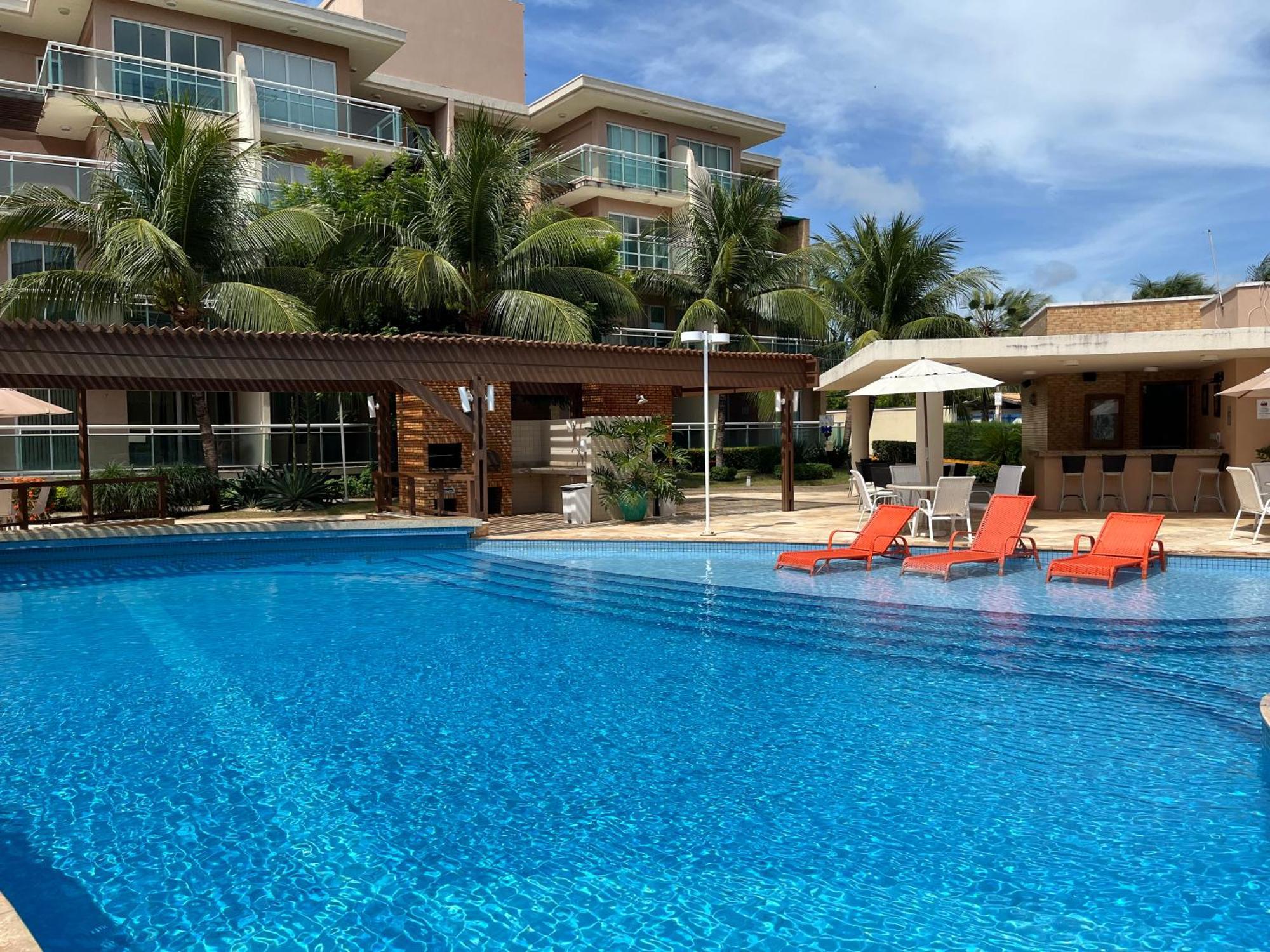 Palm Beach Porto Das Dunas, Apartamento Todo Climatizado Terreo A 350 Metros Beach Park Акирас Экстерьер фото